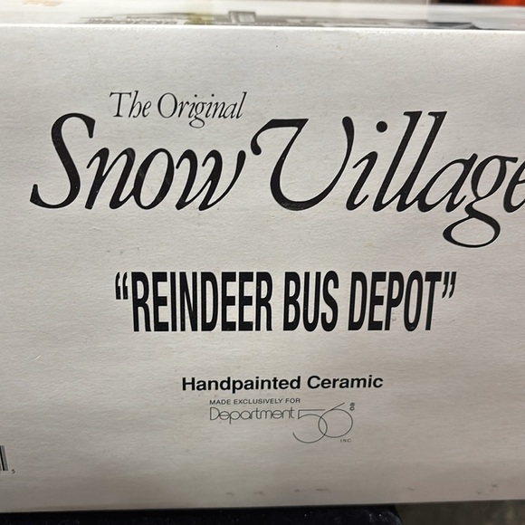 Department 56 "Reindeer Bus Depot" - Picture 2 of 9